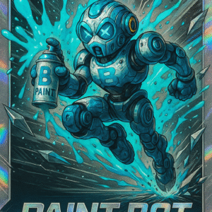 Carte Collector #31 "Paint Bot CL - Silver Prizm" (ONE of 100)